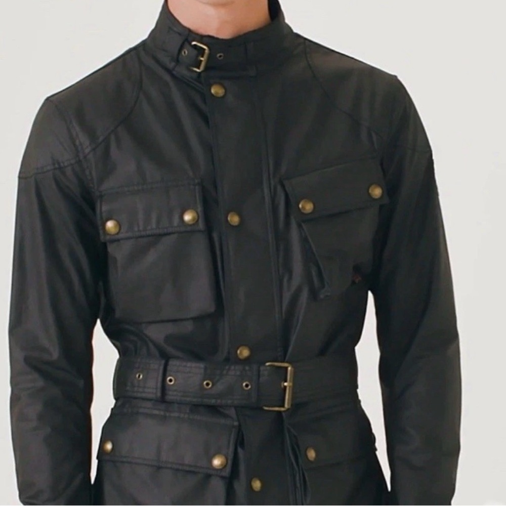 Belstaff Black Military Field Jacket